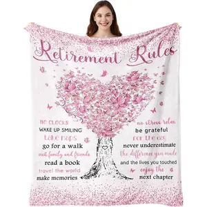 Retirement Gift for Woman, Retirement Decorations Blanket, Retirement Gifts for Women, Farewell Gifts for Coworker, Retired Gifts for Women, Cool Retirement Gifts, Best Gifts for Retirement