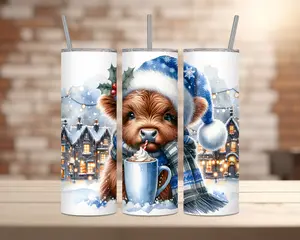 Cute Christmas Cows ~20oz Tumbler~
