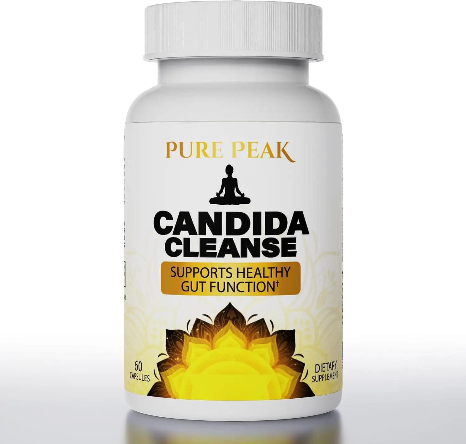 Candida Cleanse - Gut & Colon Support (60 Capsules) - for Men & Women - Natural Herbs for Intestinal Detox - Oregano Leaf, Wormwood, Black Walnut, Caprylic Acid