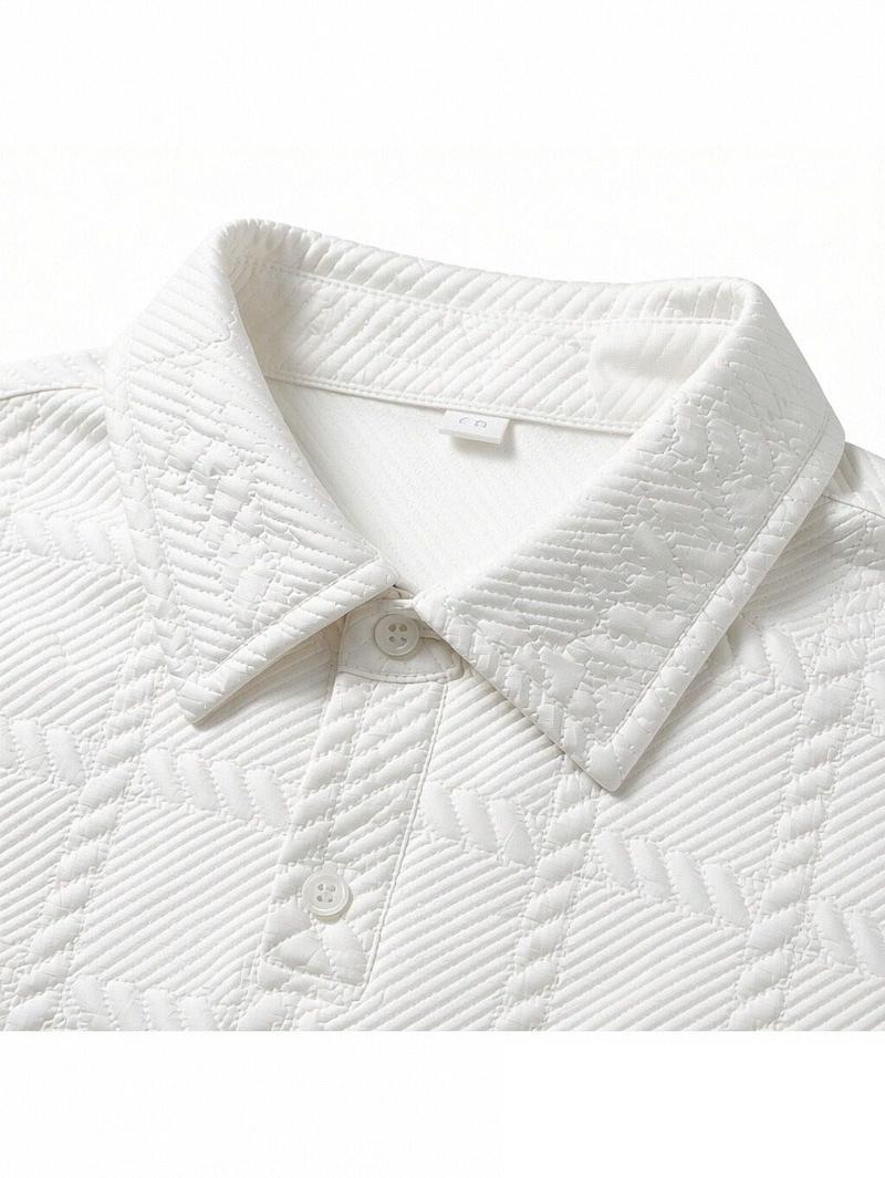 2026 Spring and Autumn men's long-sleeve Polo shirt, suitable for business, casual daily wear, and commuting, with a half-placket collar design, a new versatile top perfect for wearing alone or layering.