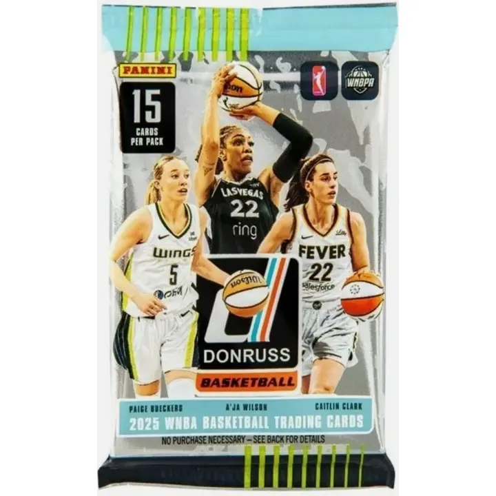 2025 Panini Donruss WNBA Blaster Pack - 15 Sports Trading Cards, Inserts, Autographs, Current Players, Memorabilia, Parallels, Rated Rookie Card