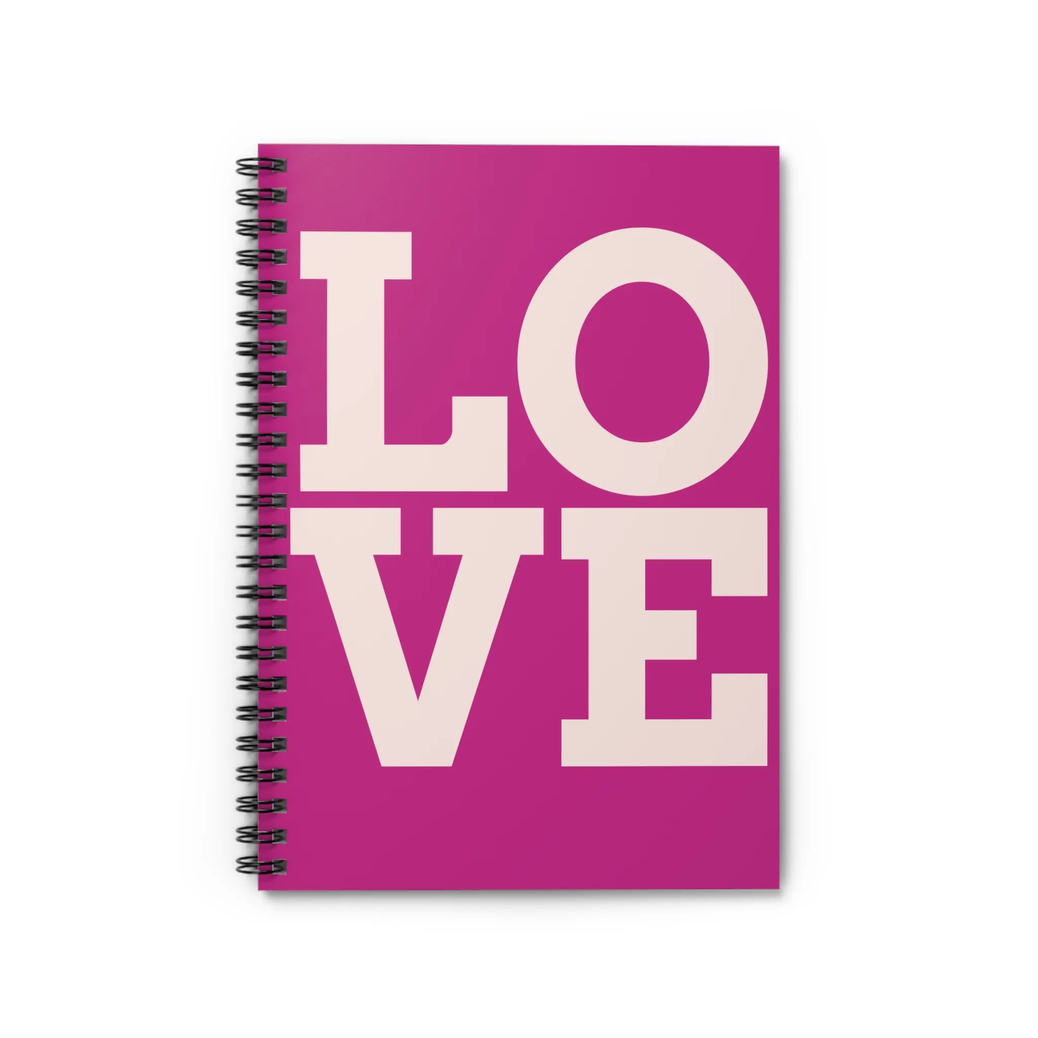 LOVE Spiral Notebook - Ruled Line, Cute Stationery, Journal for Thoughts, Gift for Her, School Supplies, Positive Vibes woman journal gratitude journal