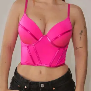 Pink Strappy Crop Top Layered Design for Women