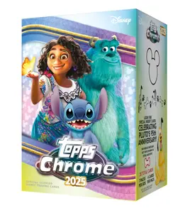 Topps 2025 Disney Chrome Trading Card Set - 260 Cards Featuring Your Favorite Characters & Rare Autographs - Officially Licensed Disney Trading Cards
