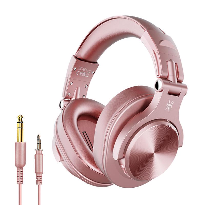 OneOdio Fusion A70 Bluetooth Over Ear Headphones with 72H Playtime Hi-Res Sound 40mm Driver 3.5mm & 6.35mm Audio Jack for DJ Studio Monitor Mixing Flip-to-Mute Rotating Boom Mic, 50mm Drivers, Wired 3.5mm for PC, PS5, PS4, Xbox Series X/S, Xbox one,Switch