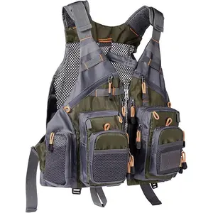 Strap Fishing Vest Adjustable for Men and Women, for Fly Bass Fishing and Outdoor Activities