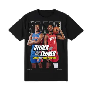 SLAM Ausar and Amen Thompson Attack Of The Clones shirt, Basketball Twins Graphic Vintage shirt for Fans, Streetwear Game Day Gift