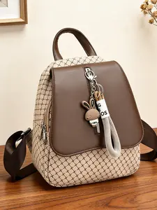 Classic Solid Color Backpack, Luxurious Design Crossbody Bag for Women, Versatile Daily Use, Perfect for Travel, Shopping, Business