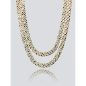 22" DIAMOND CUBAN LINK CHAIN - GOLD
