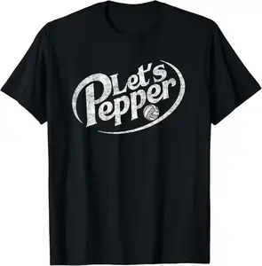 Volleyball Let's Pepper Practice Distressed Cotton T-Shirt Unisex