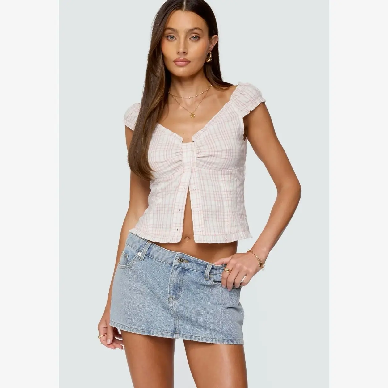 Edikted Dolsy Button Up Top