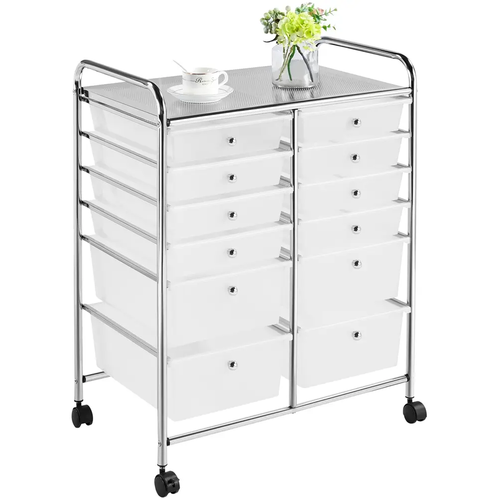 12 Drawers-White