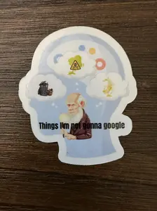 Things I'm Not Gonna Google sticker (1piece)
