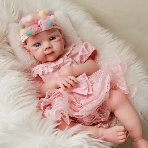 FunCuddle NO.16 19.69-inch Full Body Silicone Soft Lifelike Reborn Baby Doll, Unisex Birthday Gift, Baby Doll Stuff