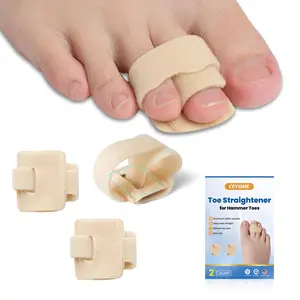 Hammer Toe Straightener for Women & Men - 2 Pack Adjustable Toe Splints & Wraps Comfort for Walking, Running or Rest - Hammer Toe Corrector Toe Spacers for Crooked, Overlapping Toes