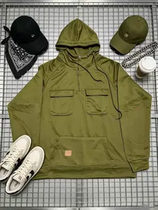 Cargo Hoodies For Men Tactical Sweatshirt Quarter ZipCargo Pullover Hoodies Workout Gym Men Fashion OutdoorHoodies, Man sweatshirts, Cargo Hoodies, hooded collar