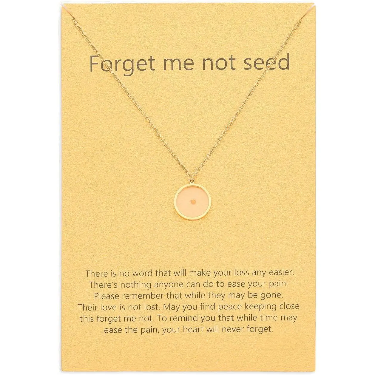 Miscarriage Gifts for Mothers Circle Pendant Necklace Comfort Memorial Loss Women Sympathy Inspirational Jewelry