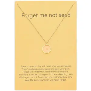 Miscarriage Gifts for Mothers Circle Pendant Necklace Comfort Memorial Loss Women Sympathy Inspirational Jewelry