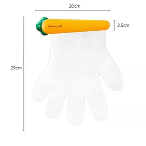 Kitchen Accessories – Wall Mounted Glove Holder and 100 Heavy Duty Disposable Gloves - Glove Storage Clip with Disposable Gloves, Glove Dispenser for Outdoor, BBQ and Seafood,life hacks products,kitchen