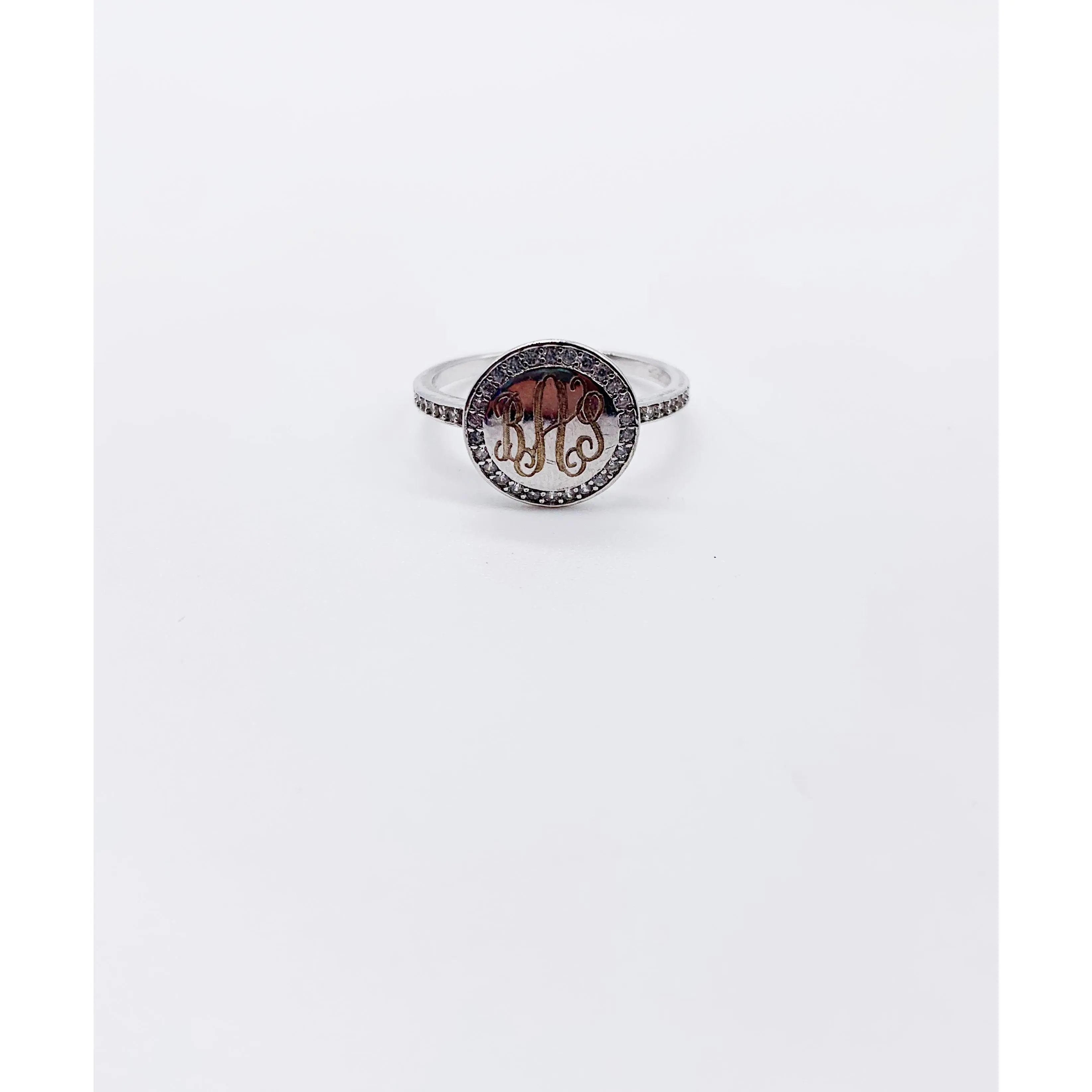 CZ MONOGRAM RING CZ MONOGRAM RING