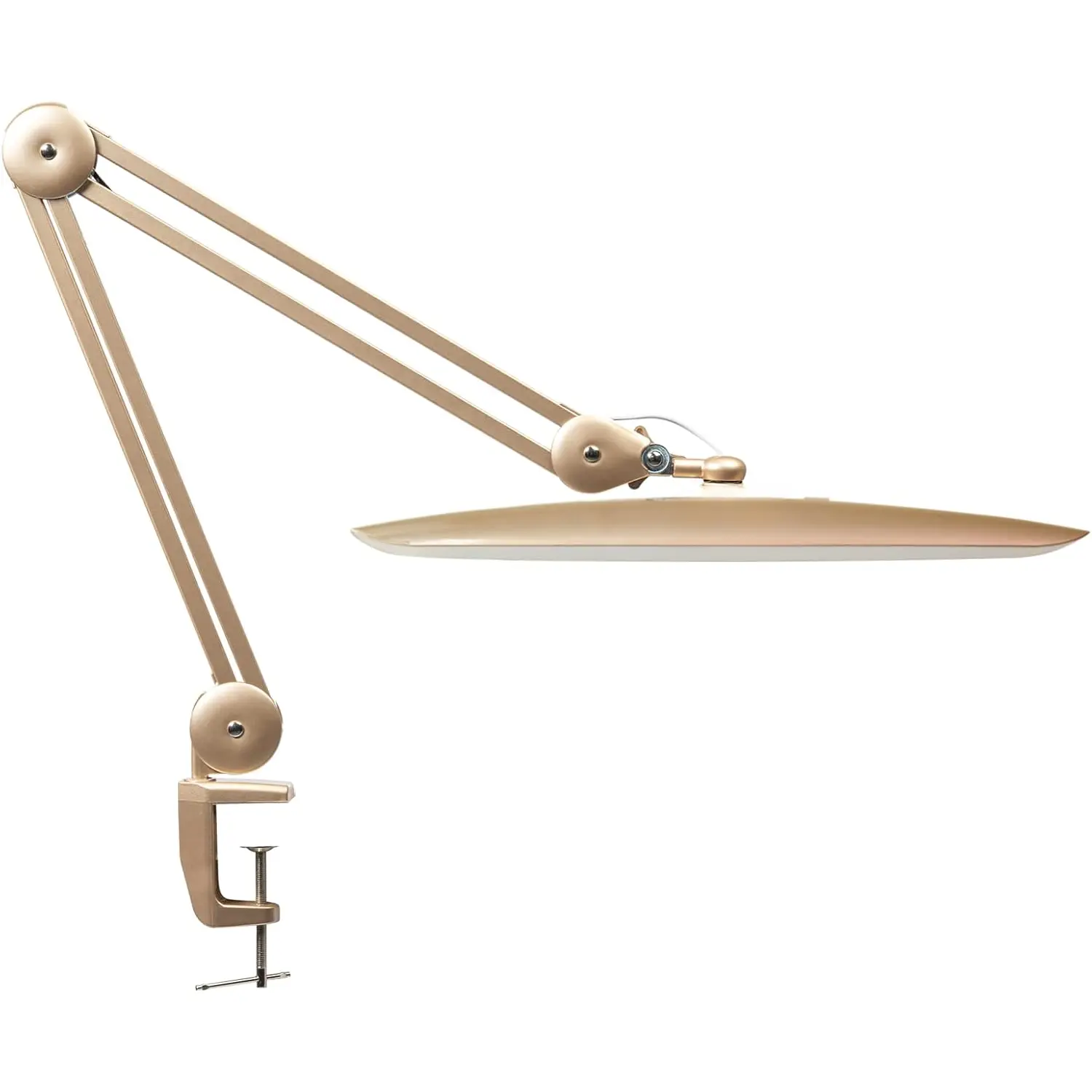 LED Desk Lamp with Clamp, Dimming Task Lamp for Reading Desktop Office Workbench Table Architect Sewing Study Home Craft, Bright 117 count LEDs, 2200 Lumens 20 Inch Metal Swivel Arm Work Lamp