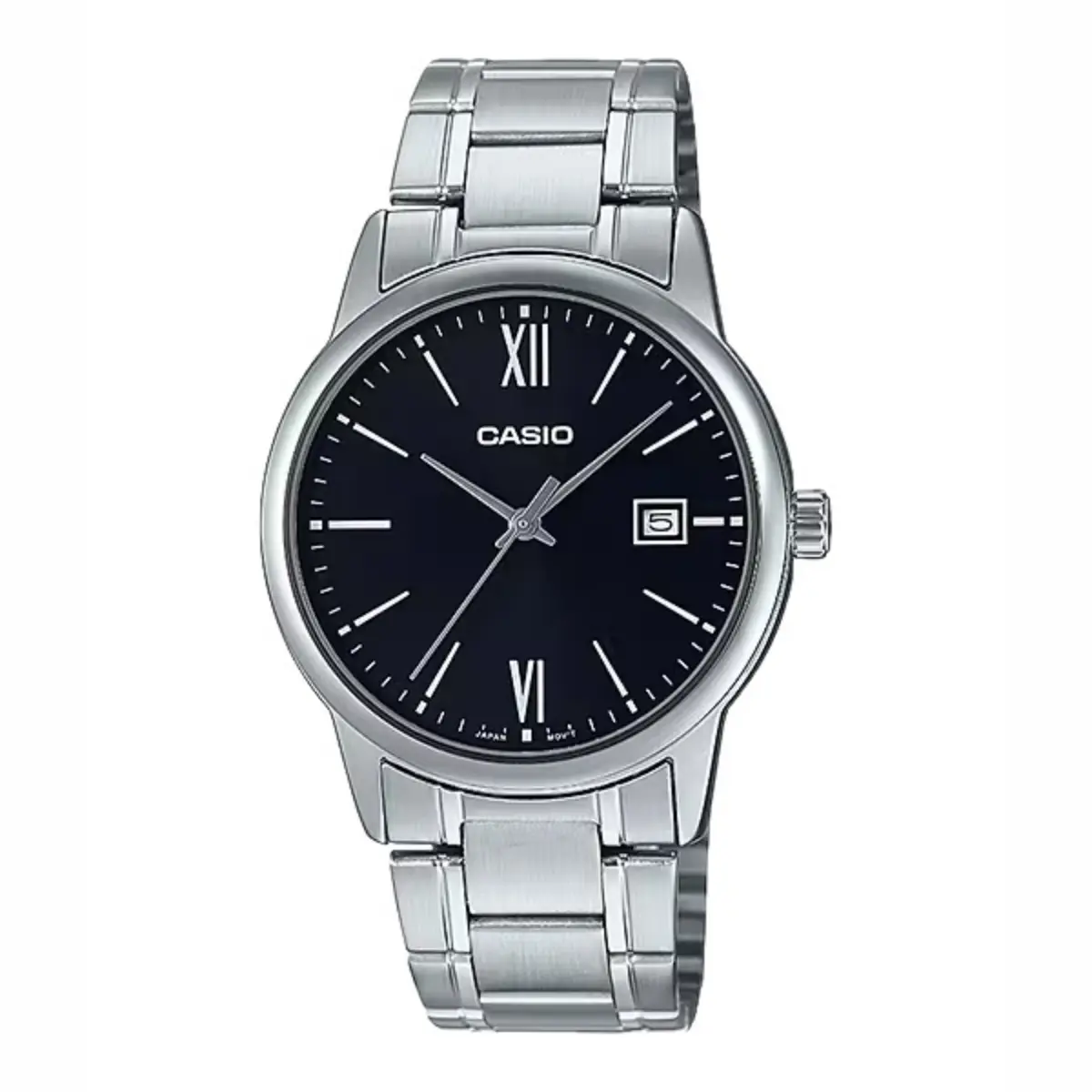 Casio Men’s Black Dial Stainless Steel Dress Watch - MTP-V002D-1B3
