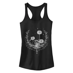 Junior's Lost Gods Dandelion Moon Wish Racerback Tank Top
