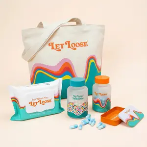 Let Loose Gut Health Starter Bundle – Daily Capsules, TrioBiotic, Flushable Wipes & Tote – 5 Items