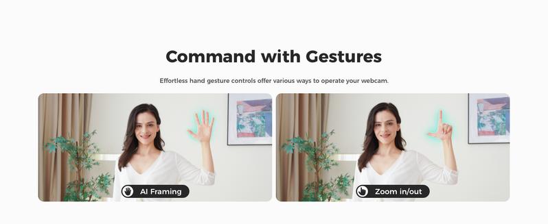 OBSBOT Meet SE 1080P Webcam with AI Framing Streaming Camera, 1/2.8" Sensor, Beauty Mode, Gesture Control, DOL HDR, Web Camera for Desktop and Gaming