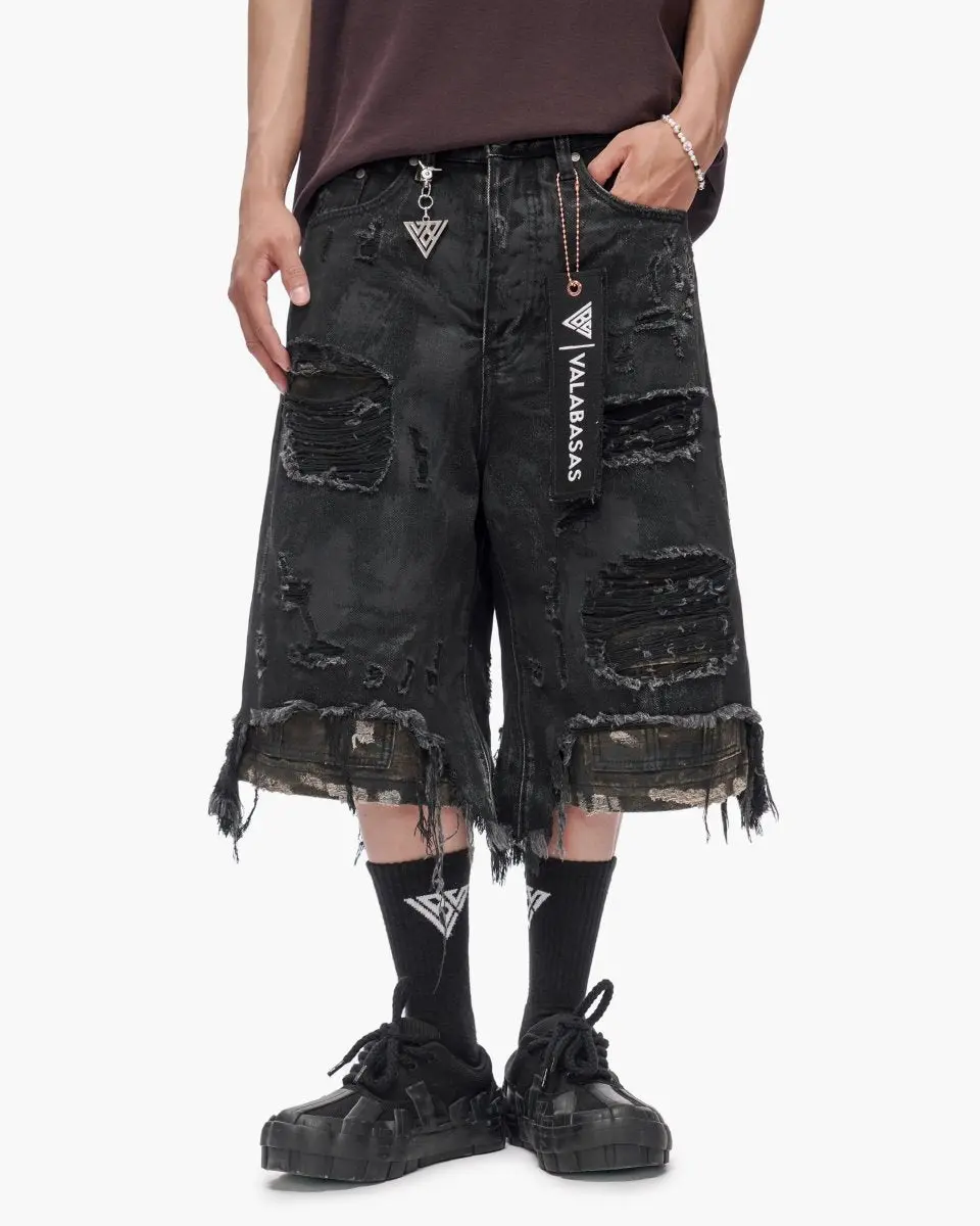 Plunder Jorts Black Wash