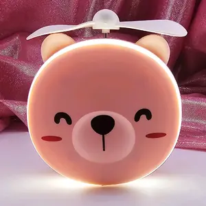 Teddy Led Mirror Portable (Pink)