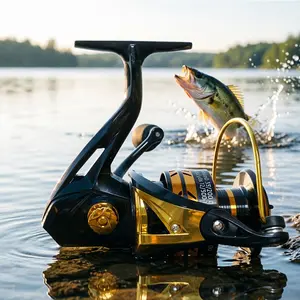Rooblinos Smooth Powerful META Spinning Reel,5+1 Stainless Steel Bearings,53lbs Max Drag,Corrosion Resistant,Freshwater Saltwater,Lightweight Spool,Precision Cut Gears,Heavy Duty Spindle,Long Cast,Angler Essential,Fishing Equipment