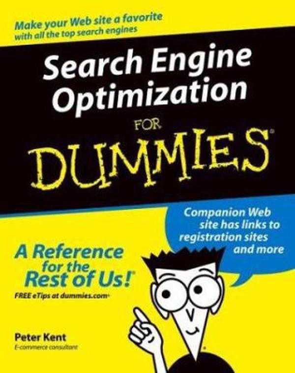USED-Search Engine Optimization For Dummies by Peter Kent (Paperback)