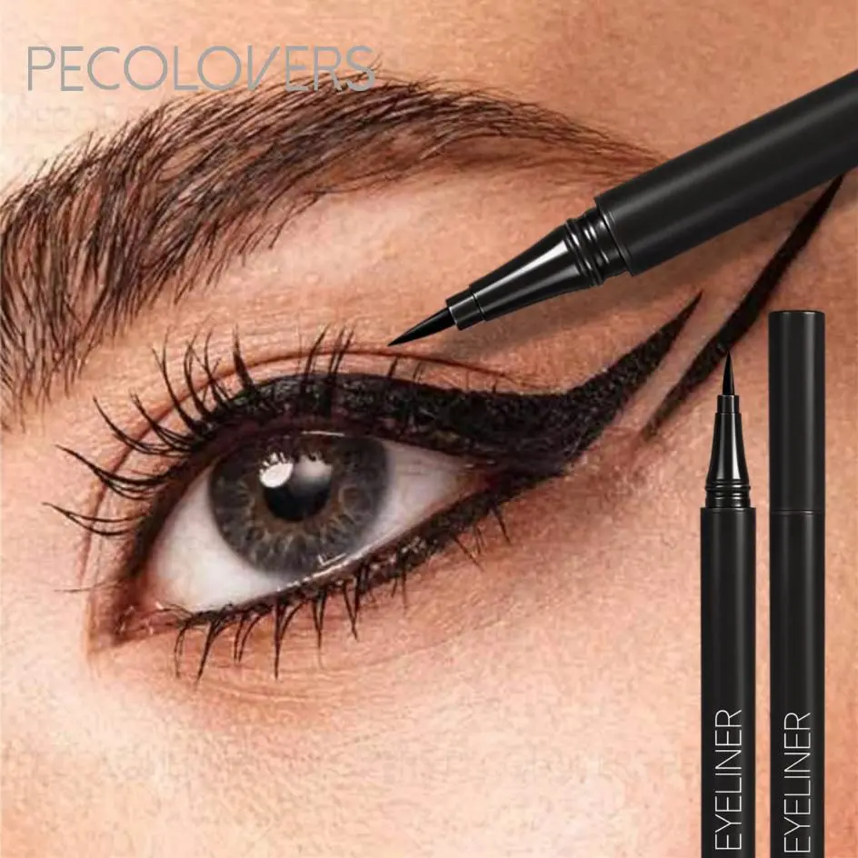 1PC Natural Ultra Thin Eyeliner Pen,Black Brown Lower Eyelash Eyeliner，Waterproof and Long-Wearing  Liquid Eyeliner Pens - Smooth and Fast-Drying