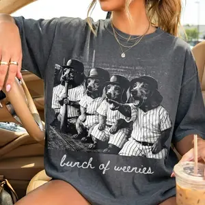 Funny Weenies Dachshunds Baseball Tshirt, Dog Mom Shirt, Puppy Mommy Tee, Sport Game Day Mama Shirt