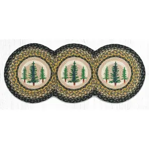 Capitol 95-116TT 15 x 36 in. Tall Timbers Printed Tri Circle Table Runner