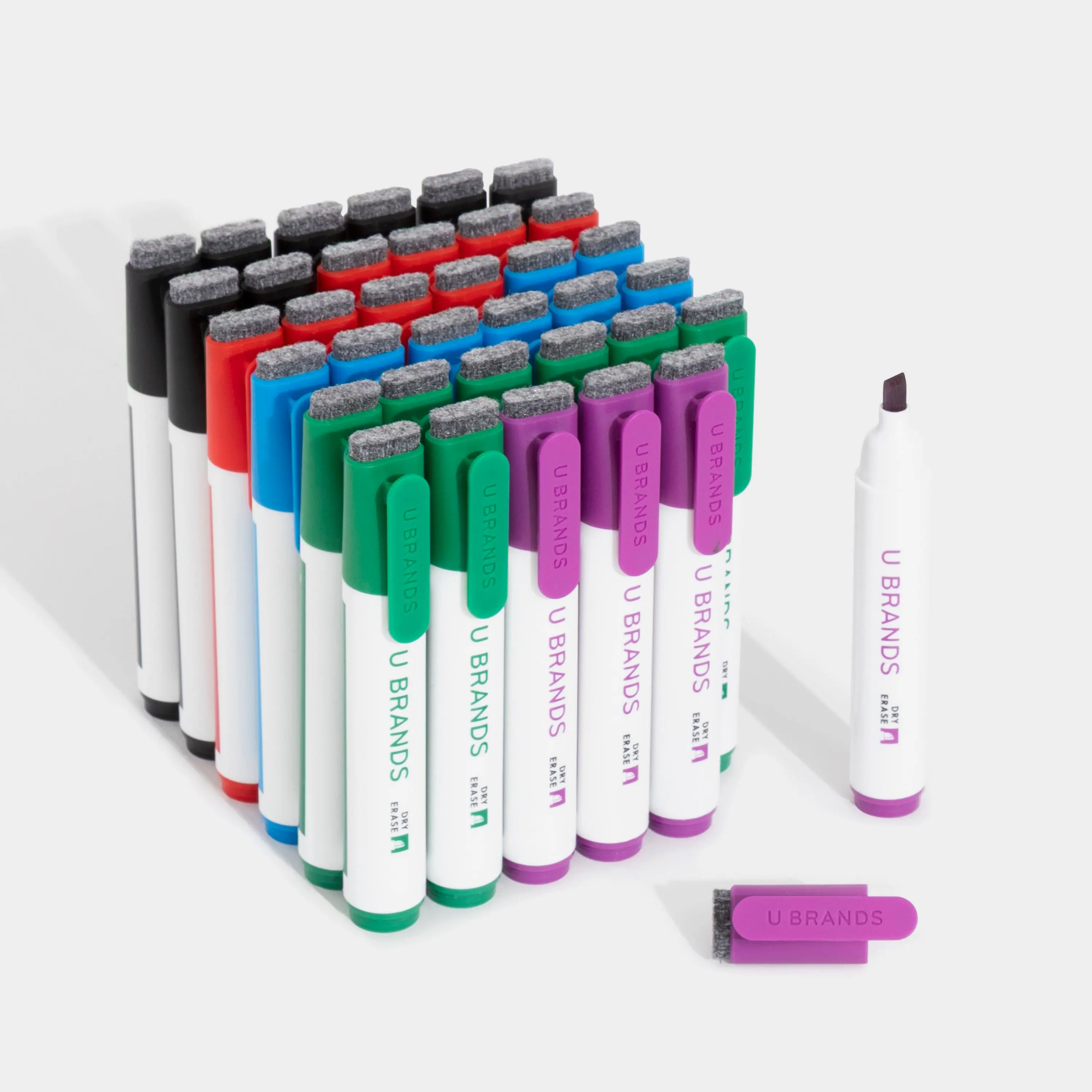 Chisel Clip Dry Erase Markers, 36 CT - Color Edge Assorted