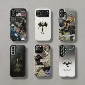 Fourth Wing Phone Case, Fantasy Dragon Rider Book Cover Compatible with iPhone X, 11, 12, 13, 14, 15, 16, 17 Plus Pro Promax & SS Galaxy S21-25 Series