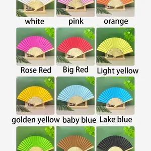 2-Pack Easy Origami Hand Fans Portable Summer Essential Wedding Party Baptism Bride Gift DIY Decor Photography Props