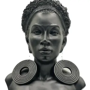 Tire Circle Wood Earrings Ethnic - Lightweight Statement Jewelry for Women