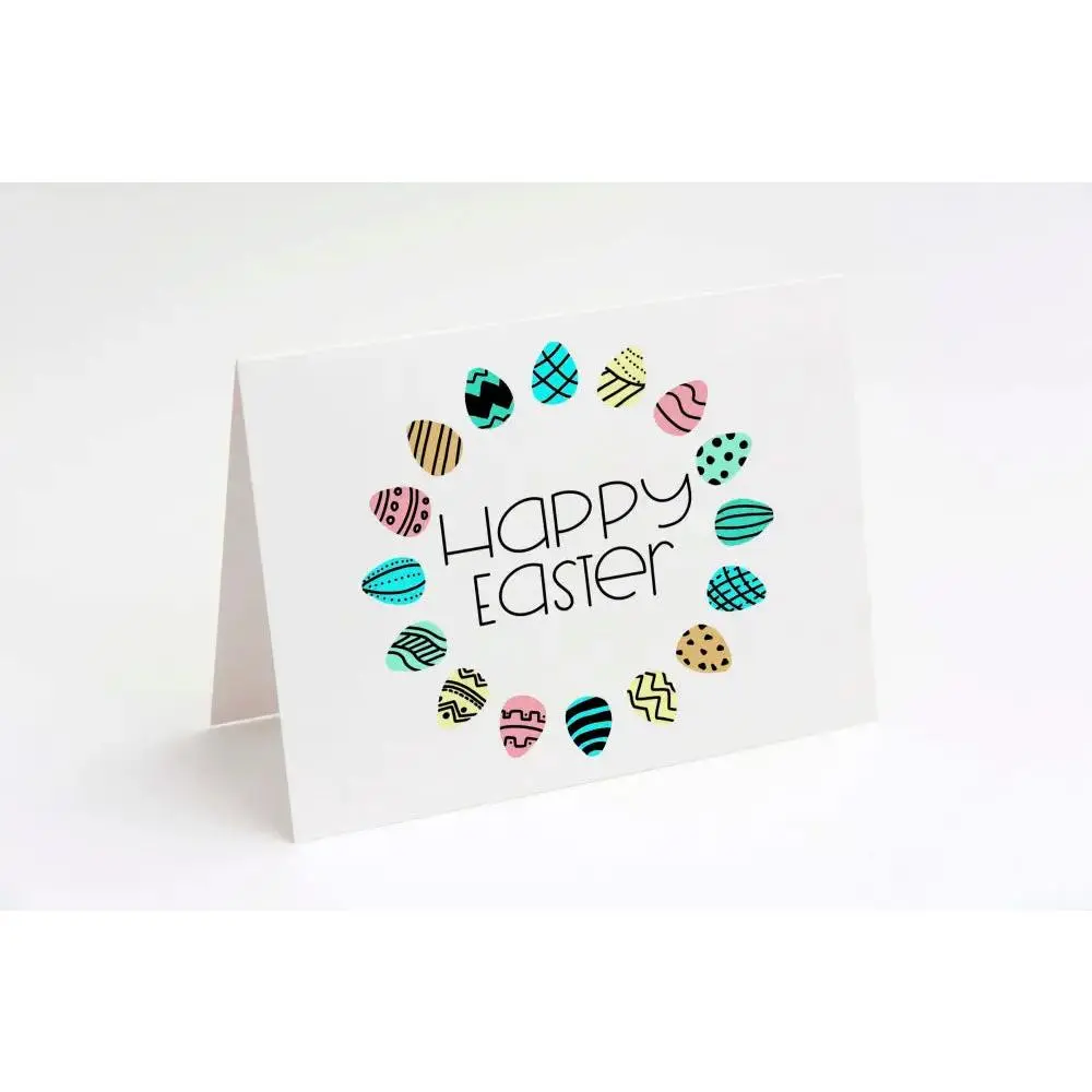 Easter Card, Easter Egg Wreath