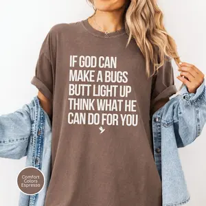 Comfort Colors Funny Christian TShirt Sarcastic Humor Baptism Gift for Her Women Religious T-Shirt Christian Scripture TShirt Funny Jesus Tee