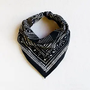 Collection Bandana, Modern Halftone Print, 100 % Cotton and Made in USA, Chef Accessory, Bandanas for Women and Men, Gift for Hiker, Useful Gift