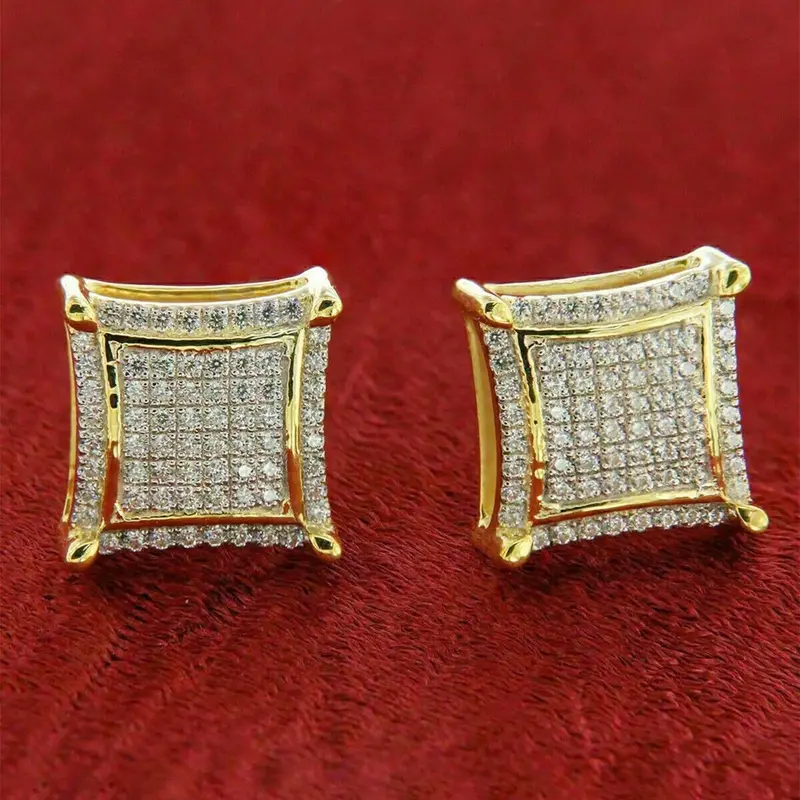 1 Pair Elegant Cubic Zirconia Stud High Quality Earrings For Women For Wedding Engagement Anniversary Jewelry Valentine's Day Gift Studs Earrings