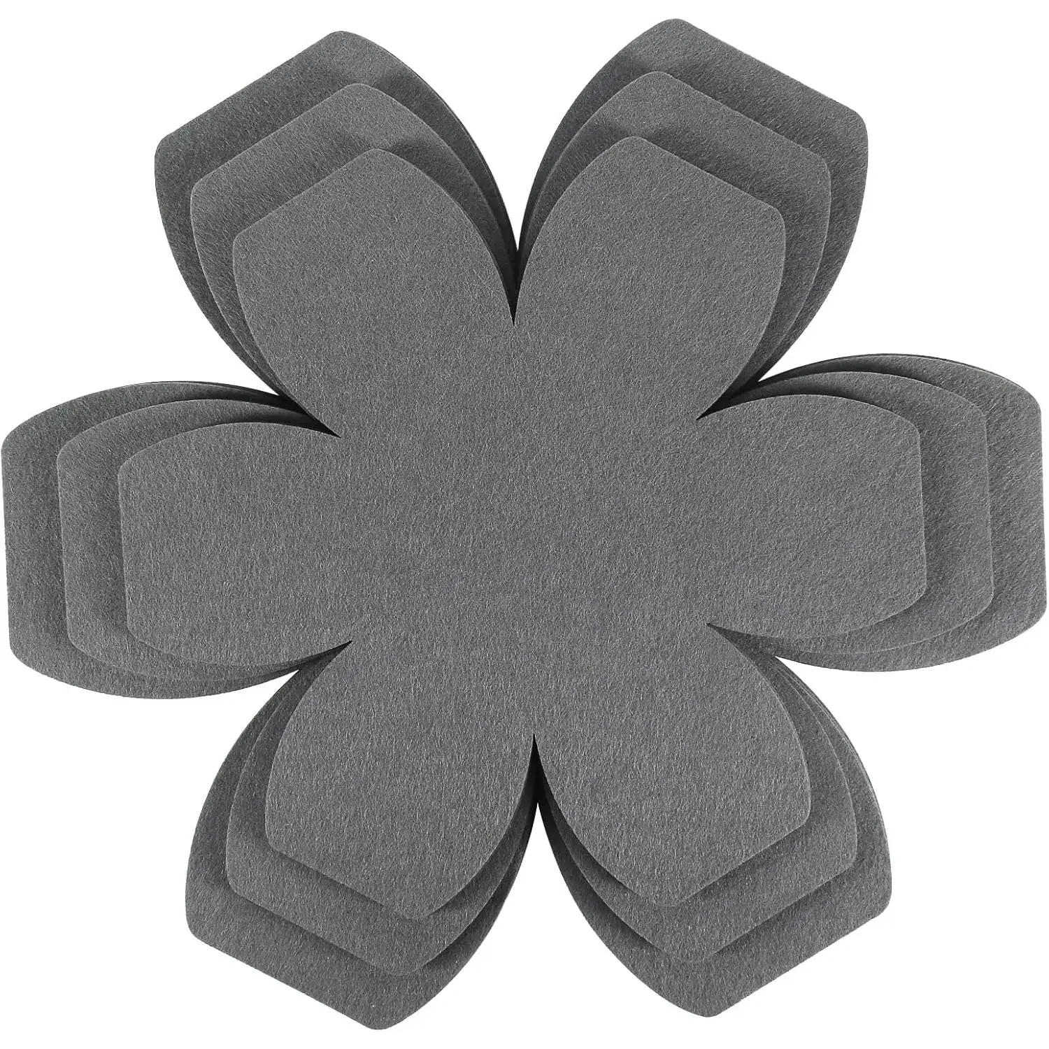 Gray-12pcs Thick Polyester Protective Felt Pan Pot Protectors, 3 Sizes Cookware Separators for Stacking and Protection, Heavy Duty Washable Kitchen Accessory Set