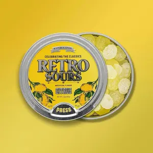 Retro Sours Citrus Flavor 2.12 oz Tin