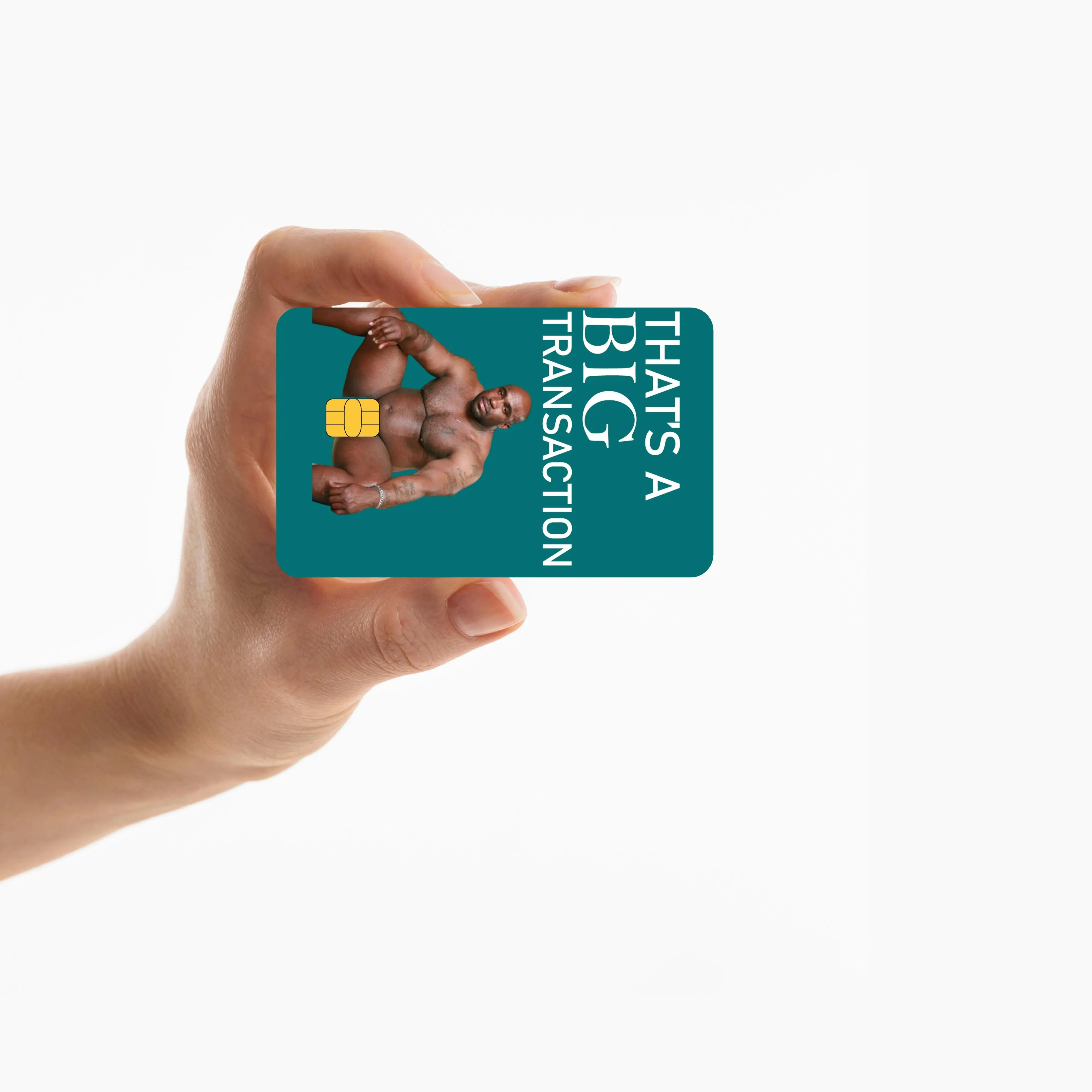 That's a BIG Transaction - Credit Card Sticker & Debit Card Sticker, Made in USA, High Quality Sticker