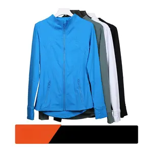 Jackets, jackets, tops, women's tight stand-up collar, elastic quick-drying, fitness sports, running, yoga clothes