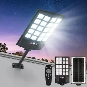 Waterproof Solar Flood Light Motion Sensor with Remote Control, Dusk to Dawn Auto Lighting Outdoor Security Solar Street Lamp for Home Garden Yard Path Commercial Parking Lot Led Outdoor Light
