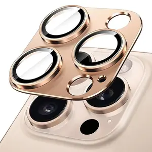 Metal Camera Lens Protector Glass For iPhone 16 15 14 13 Pro Max Mini Lens Funda For iPhone 16 Plus Full Cover Lens Camera Glass